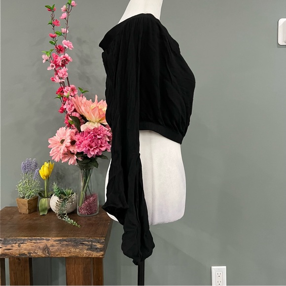 Blue Blush Cropped Long Sleeve - Picture 3 of 11